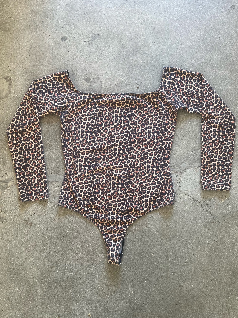 American Apparel leopard print bodysuit